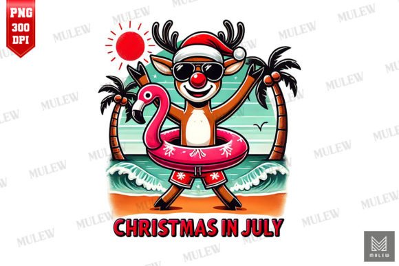 Christmas in July Reindeer Sublimation for Crafts