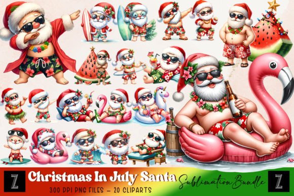 Christmas in July Santa Bundle for Crafts