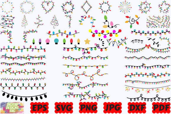 Christmas Lights SVG: Elevate Crafts & Web Design