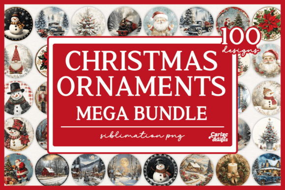 Christmas Ornament Sublimation Mega Bund for Crafts