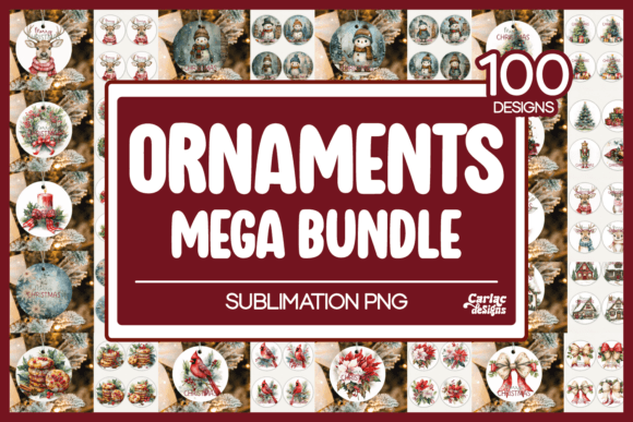 Christmas Ornament Sublimation Mega for Crafts