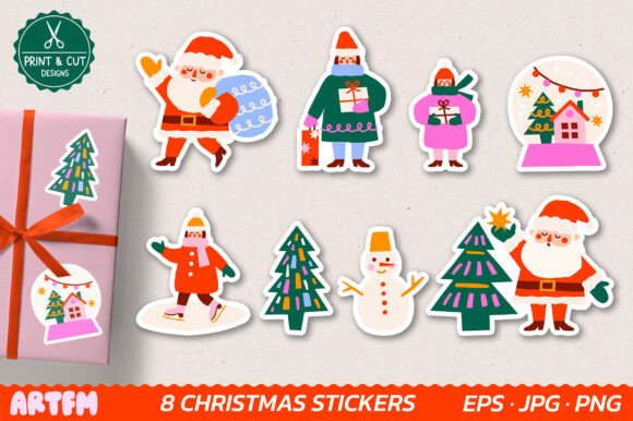 Christmas Printable Sticker Pack: Print Templates Review