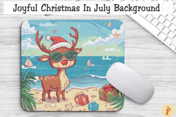 Joyful Christmas in July Backgrounds for Sellers
