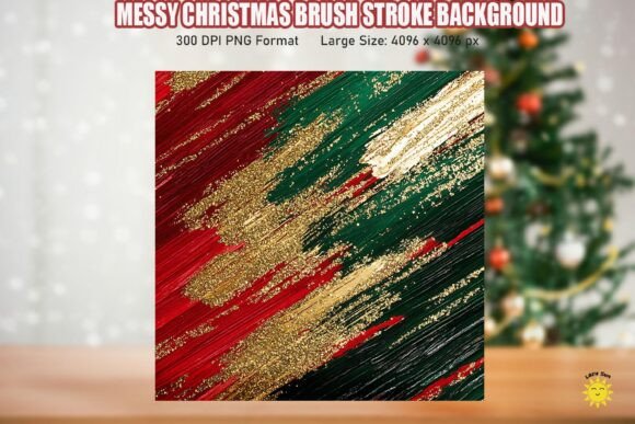 Messy Christmas Brush Stroke Backgrounds Review