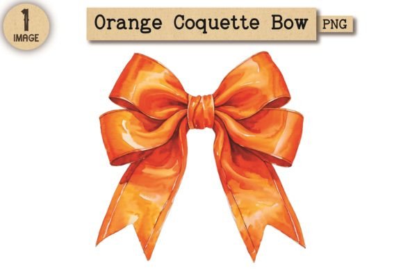 Orange Coquette Bow PNG Clipart 3: A Designer’s Review