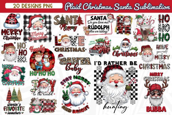 Plaid Christmas Santa Sublimation Bundle Review