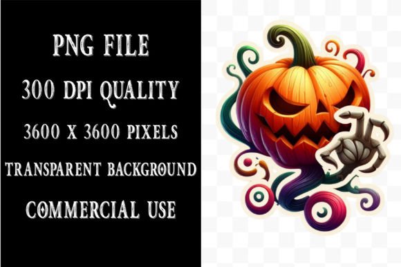 Review: Watercolor Halloween Sticker Clipart for Embroidery