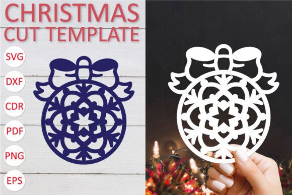 Reviewing Christmas Ball SVG PNG Template for Crafts