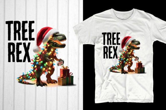 Tree Rex Christmas T-Shirt Design Review