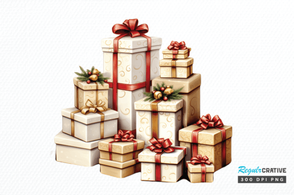 Vintage Pink Christmas Clipart Png for Crafts