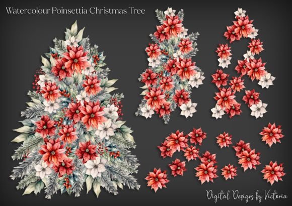 Watercolour Poinsettia Christmas Tree Review